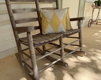 Vintage Solid Wood Double Rocker