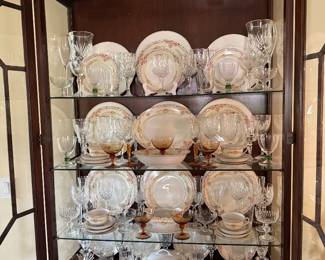 Multiple China Patterns, Stemware, and Crystal