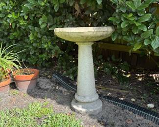 Stone Birdbath