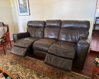 Electric Leather Reclining Sofa