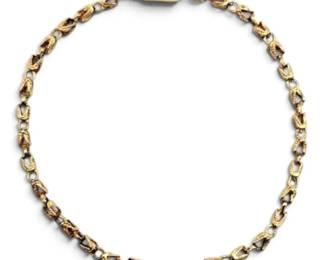 10k Gold 8 Turkish Link Bracelet 4.36g