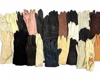 Leather Faux Leather Womens Gloves