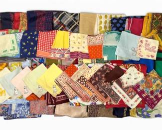 Silk Scarves, Handkerchiefs, Pocket Squares, More