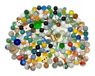 Vintage Marbles Dice