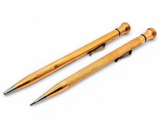 Two GoldFilled Wahl Co. Eversharp Mechanical Pencils