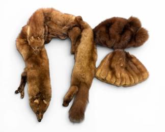 Vintage Mink Fur Stole Hats