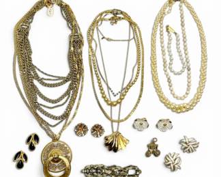 Givenchy, Avon, Monet, Napier, More Gold Toned Jewelry
