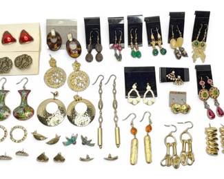 Bold Gold Toned Earrings