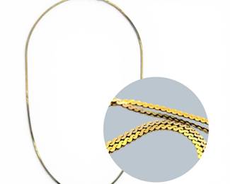 14k Gold 18 Serpentine Chain Necklace 3.65g