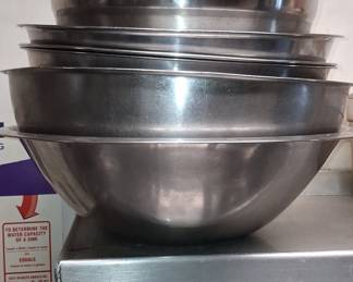 Commercial Stainless Steel Mixing Bowls