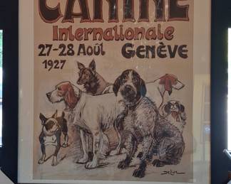 Exposition Canine Internationale Genève 1927 Poster