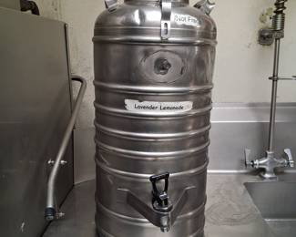Vintage AerVoid 5 Gallon Stainless Steel Beverage Dispenser