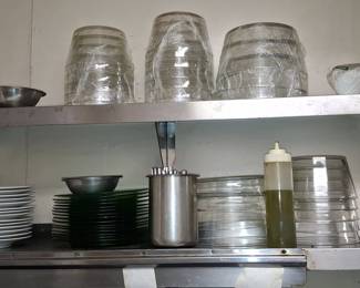 Commercial Restaurant Glassware and Dinnerware Lot