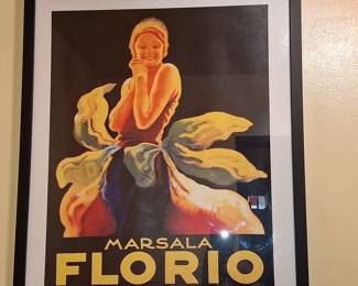 Florio Marsala S.O.M. "Fashion Girl" Vintage Advertisement Poster by Leonetto Cappiello