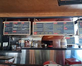 Il Fuoco Wood Fired Pizza Restaurant Menu Board