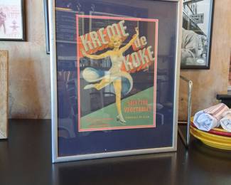 Kreme de Koke Selected Vegetables Vintage Crate Label Poster