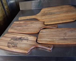 Set of 4 Wooden Pizza Peels
