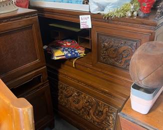 Teak wood bed