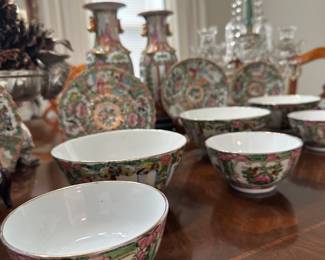 Rose Medallion vintage Chinese porcelain