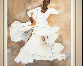 Title: Cry – Hand-Signed Lithograph Artist: Marian Howard Edition: 10 / 100 (Hand-Signed) Details: Tribute to Alvin Ailey’s "Cry" (performed by Judith Jamison)