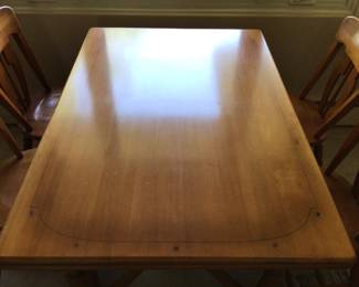 Mid Century 1960s Maple Dining Table