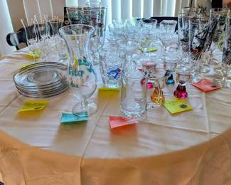 Vintage glassware.