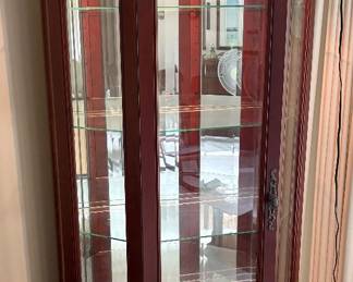 1990s Lighted Curio Cabinet