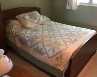 MCM Transtional Full Bed Headboard and Footboard