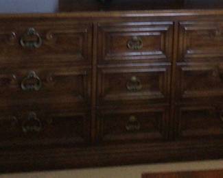 MCM Thomasville Walnut Lowboy part of 4 piece set