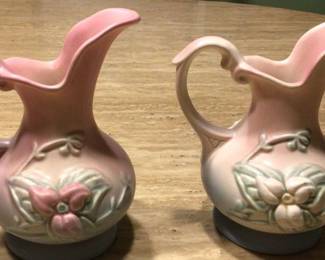 Vintage Hull Art Pottery -W2 5 1/2 Ewer pitchers Circa 1946