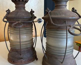 Old Railway brass lanterns $250.00