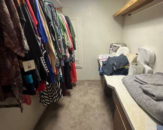 Nice clothes, formals, sweaters and coats in 2X and 3X.