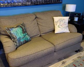 Love seat. Excellent condition!  Pillows not included. 