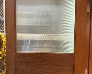 Ladies locker room door