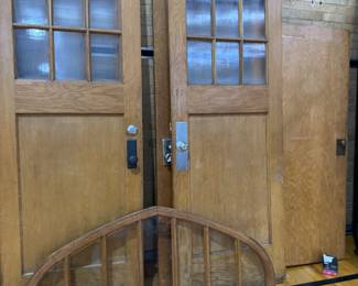 Doors also custom window from above north interior entrance