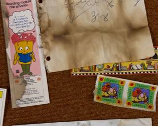 But we created bulletin boards packed with decades of things found behind lockers