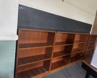 These are great solid old book cases- not too tall, not too wide!