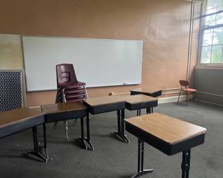 Wood top desks