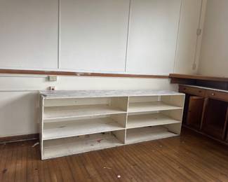 Short art room shelf