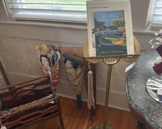 Vintage music stand Oriental pieces