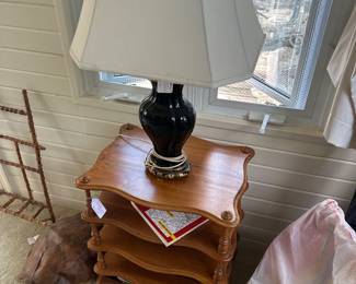 Vintage table and lamp