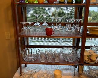 serving pieces and stemware