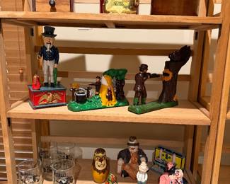 action banks, coffee grinder, crock