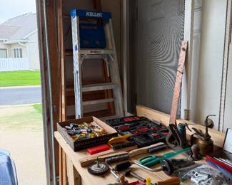 bench of shop tools