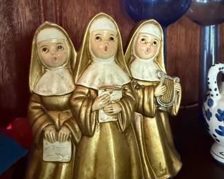 Nuns singing "Please take us home"