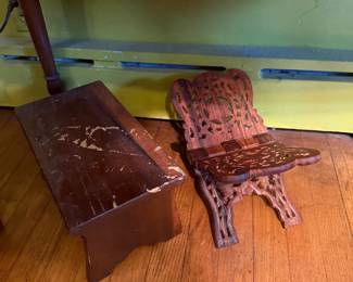 stool + magazine rack