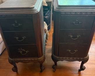 vintage end tables/bedside tables