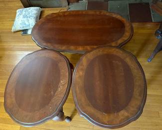 Set of endtables and matching coffee table