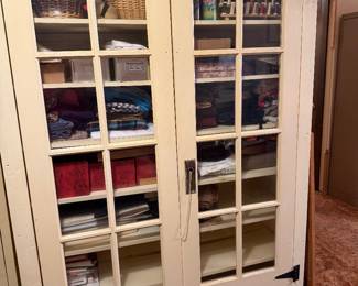 8 pane glass front display/storage cupboard