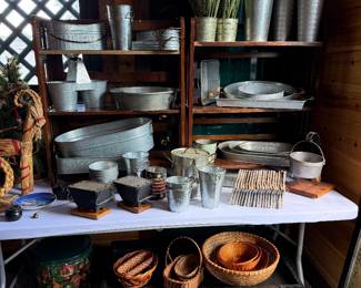 decorative galvanized items